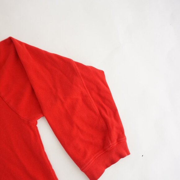 Vintage Athletic Works Red 100% Cotton Long Sleeve Lightweight Sweater Large - Picture 4 of 13